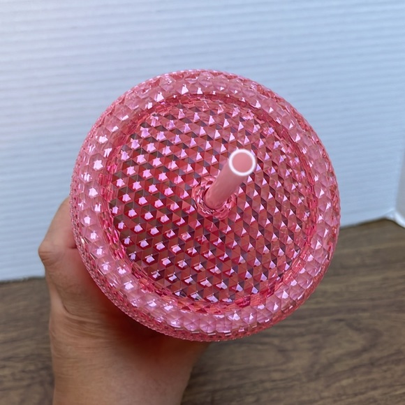 NWT Starbucks Holiday 2022 Pink Blush ‘Waxberry’ Ombre Bling Studded Tumbler - Picture 7 of 9